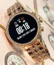 Diamond Strap HD Display 2 Straps Bluetooth Calling Smartwatch for Mens and Womens