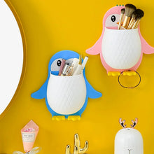 Penguin Toothbrush Holder/Brush Stand/Pen Holder/Kitchen/Bedroom/Office Plastic Toothbrush Holder