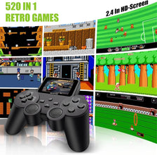 Toy Imagine Retro Handheld Gaming Console for Kids | Portable Mini Gamepad with Builtin Screen | 520 Classic Games
