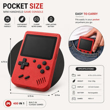 400 in 1 Retro Handheld Gaming Console for Kids & Adults – Portable Mini Video Game Console with Built-in Classic Games