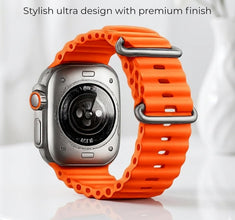 Smartwatch for T900 Ultra with Sleep Monitoring, Activity Tracking, Orange Sports Strap