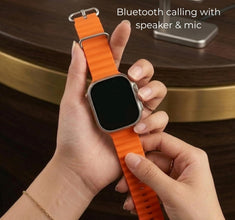 Smartwatch for T900 Ultra with Sleep Monitoring, Activity Tracking, Orange Sports Strap