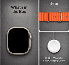 Smartwatch for T900 Ultra with Sleep Monitoring, Activity Tracking, Orange Sports Strap